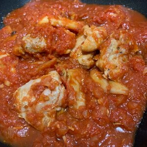 フライパンで簡単☆鶏むね肉のトマト煮